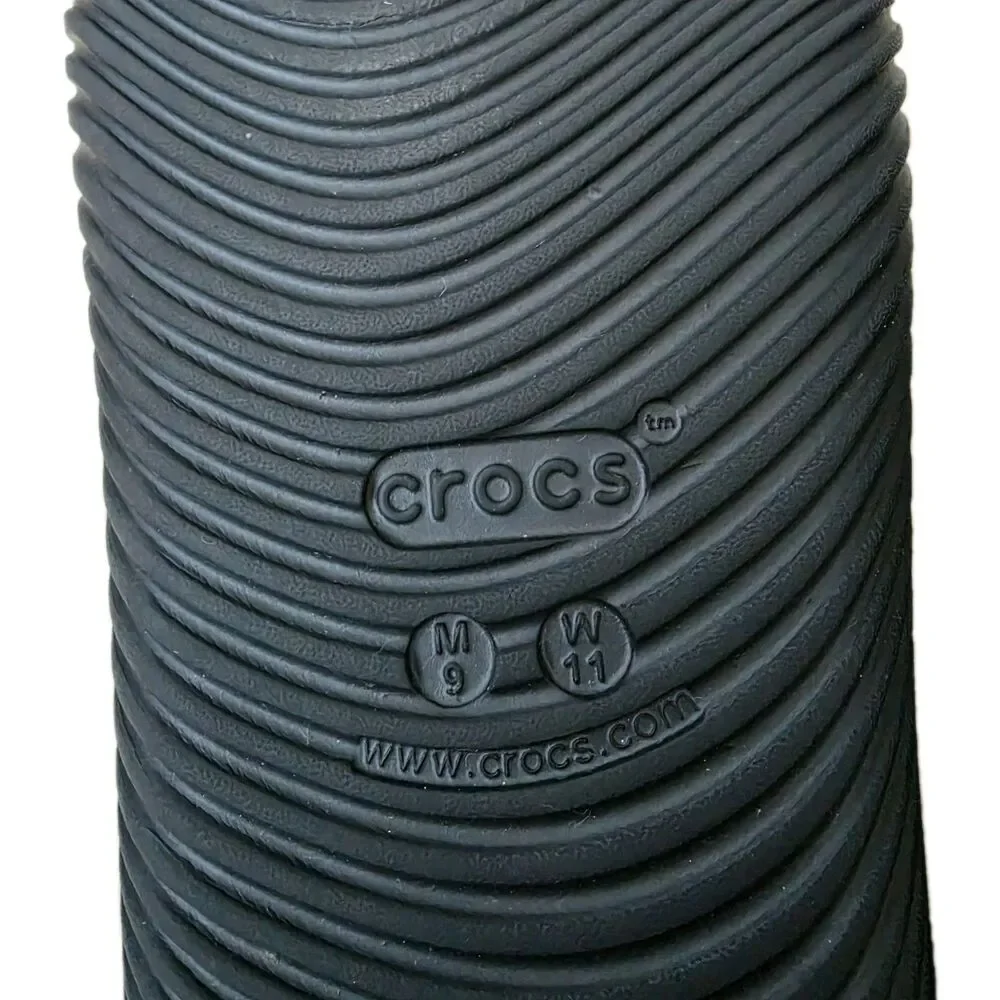 Crocs Mellow Recovery Slide Sandals Black Black Womens Size 11  Men’s Size 9